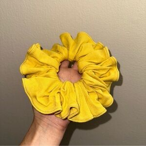 Oversized yellow repurposed Hair Scrunchie new